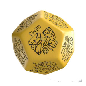 Dé Générateur de Trésors - Jaune & Noir