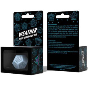 Dé Générateur de Météo - Bleu & Noir