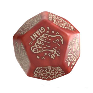 Dé Générateur de Monstre - Rouge & Beige