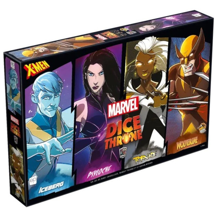 Dice Throne Marvel : Iceberg - Psylocke - Tornade - Wolverine