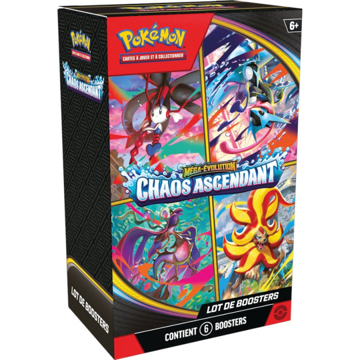 Pokemon ME04 : Chaos Ascendant - Lot de 6 Boosters