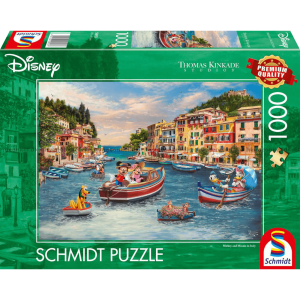 Puzzle Kinkade - Mickey Et Minnie En Italie - 1000 pièces