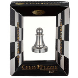Cast Huzzle Chess Pawn Silver