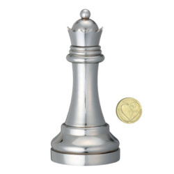 Cast Huzzle Chess Queen Silver