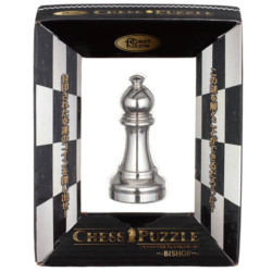 Cast Huzzle Chess Bishop Silver
