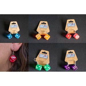Boite de Boucles d'Oreilles Dé