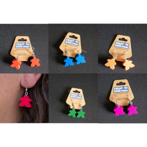 Boite de Boucles d'Oreilles Meeple