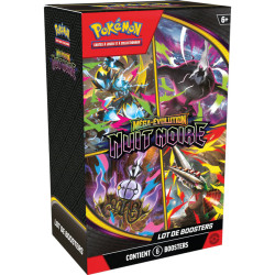 Pokemon ME05 : Nuit Noire - Lot de 6 Boosters