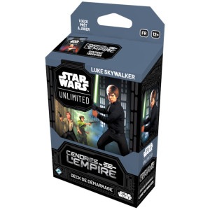 Boite de Star Wars Unlimited : Cendres de l'Empire - Deck de Démarrage Luke Skywalker