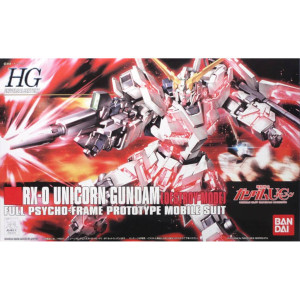 Gundam Gunpla - HG RX-0 Unicorn Gundam (Destroy Mode)