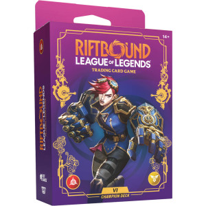 Boite de League of Legends Riftbound : Déchainement - Deck de Champion Vi FR