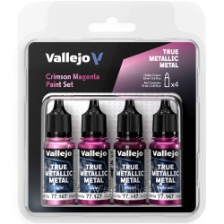 Vallejo - True Metallic Metal : Crimson Magenta Set