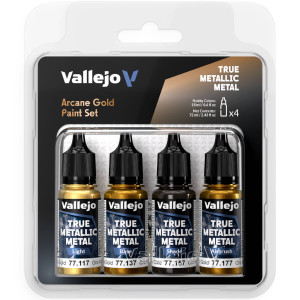 Boite de Vallejo - True Metallic Metal : Arcane Gold Set