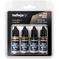 Vallejo - True Metallic Metal : Rusty Metal Set