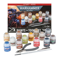 Warhammer 40K: Paints + Tools Set