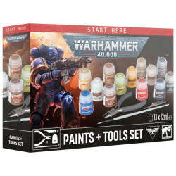 Warhammer 40K: Paints + Tools Set
