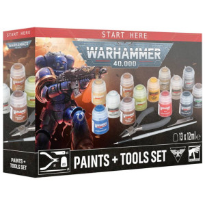 Warhammer 40K: Paints + Tools Set