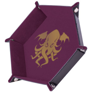 Boite de Piste de Dés - Cthulhu Doré/Violet