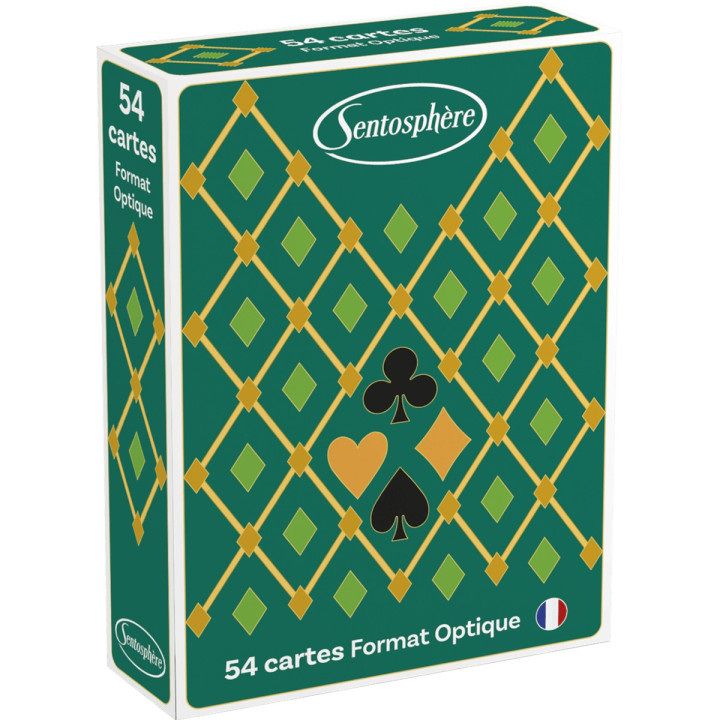 Jeu De 54 Cartes - Optique Vert