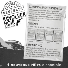 Acheter Revolver Noir - Extension Agents Renégats - Matagot - Jeu de Société - Ludifolie