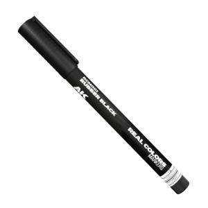 AK Interactive : Real Colors Markers - Rubber Black