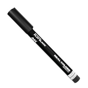 AK Interactive : Real Colors Markers - Flat Black