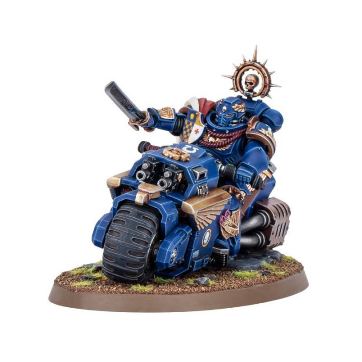 Warhammer 40K : Space Marines - Captain on Bike