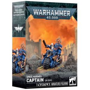 Boite de Warhammer 40K : Space Marines - Captain on Bike