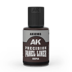 Boite de AK Interactive : Precision Panel Liner - Sepia