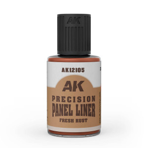 Boite de AK Interactive : Precision Panel Liner - Fresh Rust