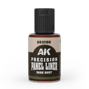 Boite de AK Interactive : Precision Panel Liner - Dark Rust