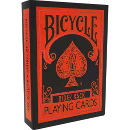 Cartes Bicycle - Reverse Orange et Noir