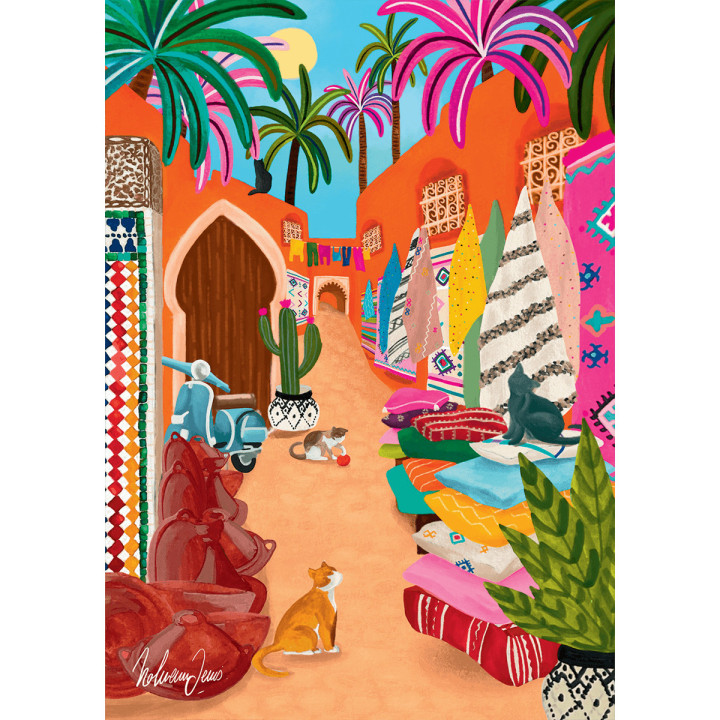 Puzzle Souk De Marrakech - 1000 Pièces