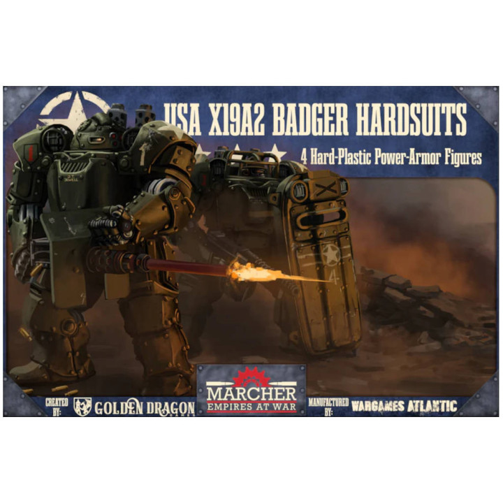 Wargames Atlantic - USA X19A2 Badger Hardsuits