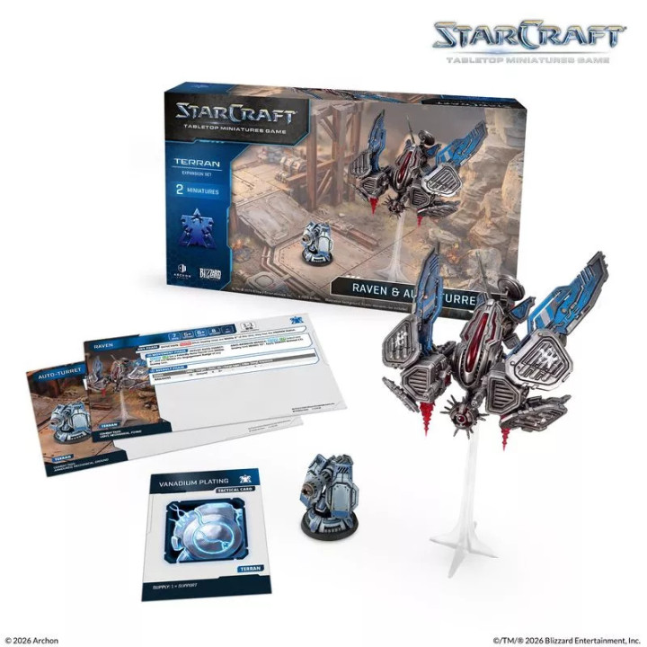 Starcraft Miniature Game : Terran - Raven & Auto-Turret (EN)