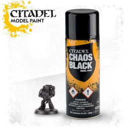 Citadel Aerosol Sous-Couche Chaos Black - Extensions jeux de plateau - Achetez sur ludifolie