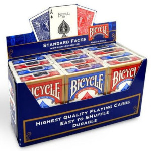 Display de 12 Jeux de Cartes Bicycle "Rider Back" Standard